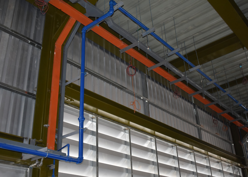 Compressed air piping project in Taung Gyi