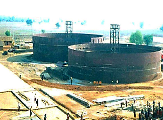 Molasses tank project in Kanbalu