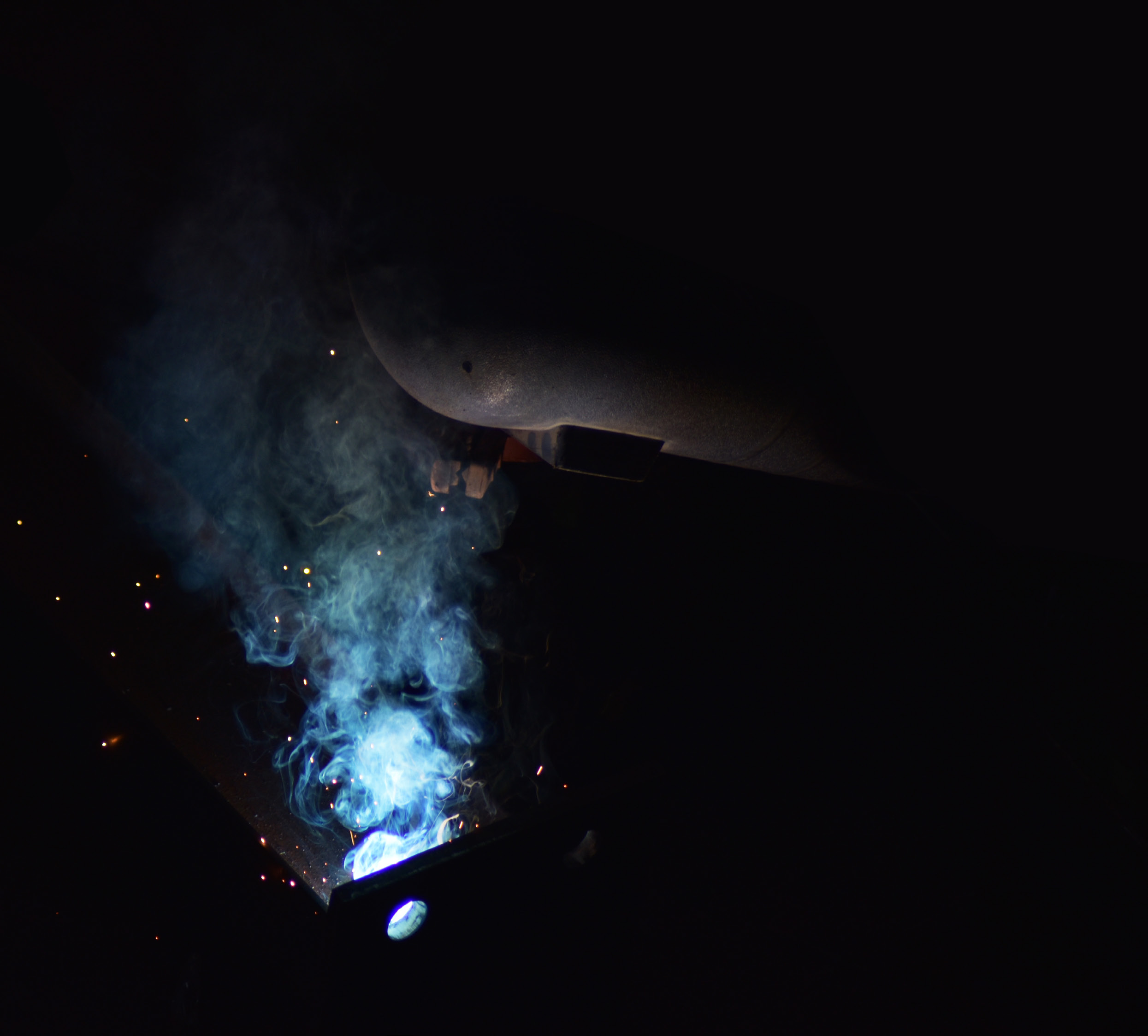 Close-up of welding work from the BPE company profile cover